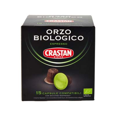 Crastan Capsule Orzo Biologico Compatibili Nespresso